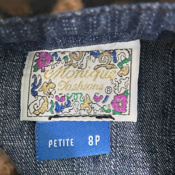 Vintage Animal Print Denim dress - Picture 4 of 4